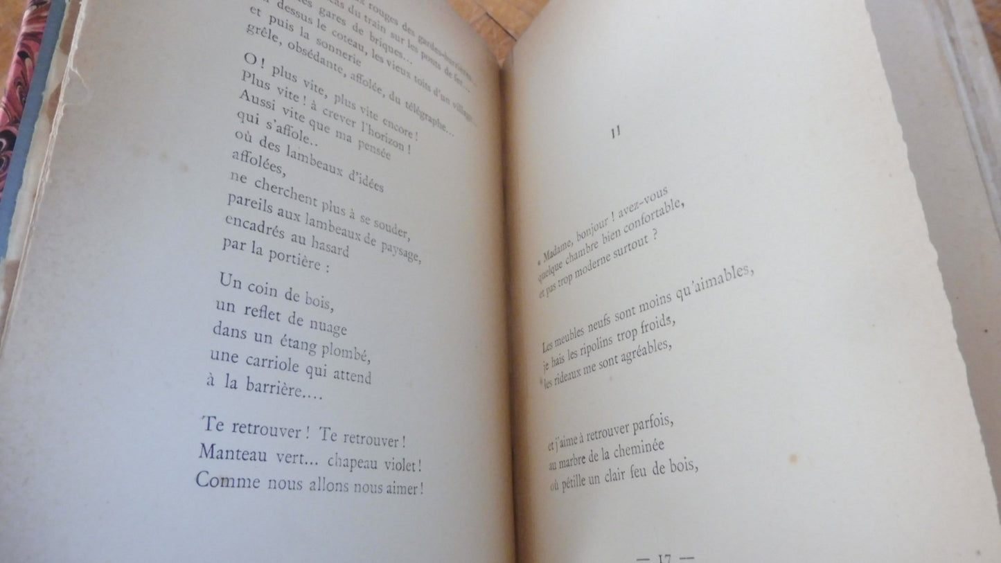 Le Voyage (Roger Eng) 1913 POESIE NORMANDIE ENVOI