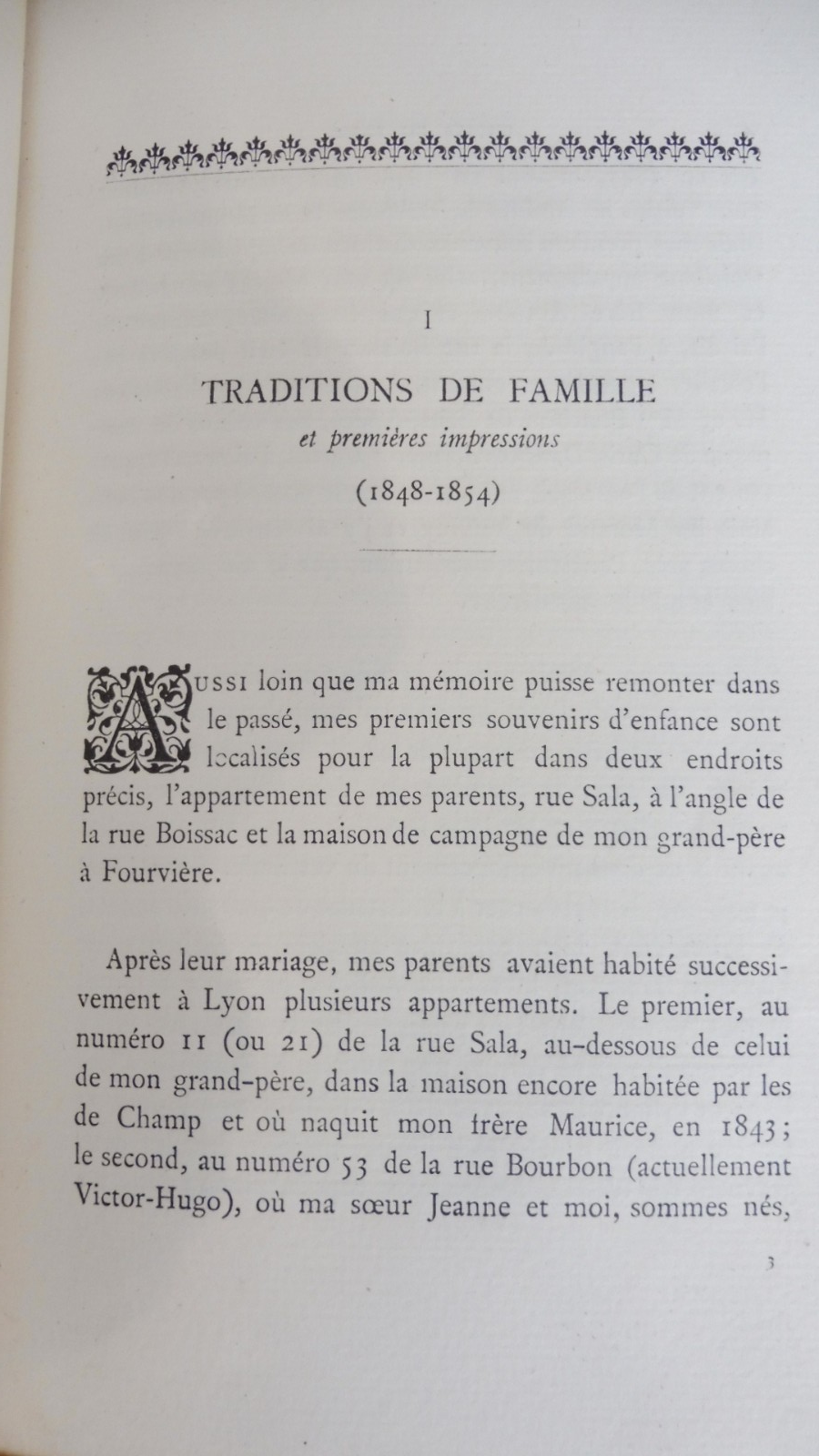 Choses du passé 1848-1887 (Stanislas De Nolhac) 1909