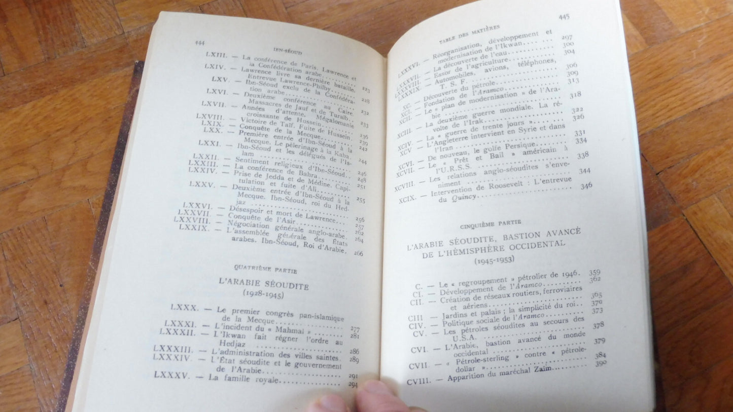 Ibn-Séoud ou la naissance d'un royaume (Benoist-Méchin) 1957