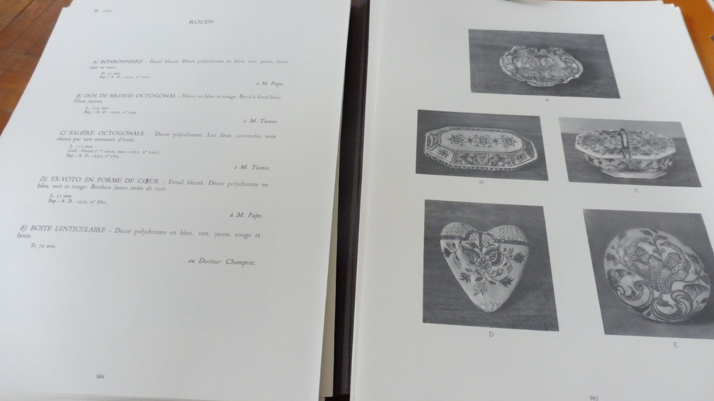 Répertoire de la faïence Française (Chompret dir.) 1935 6/6 IN FOLIO