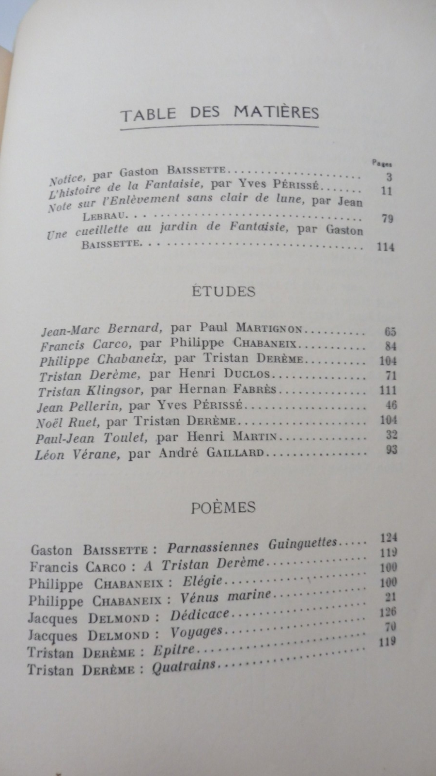 Les Poètes fantaisistes (Toulet et Pellerin) 1925