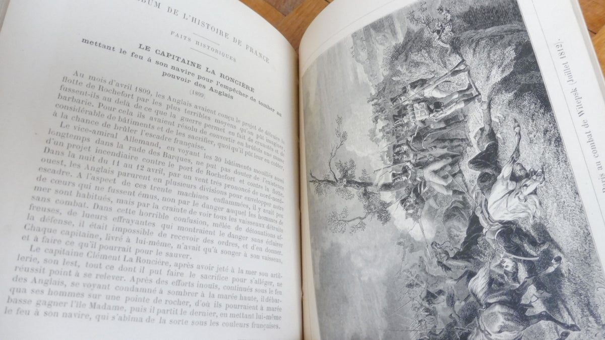 Album de l'histoire de France. Sièges et batailles 1887 GRAVURES