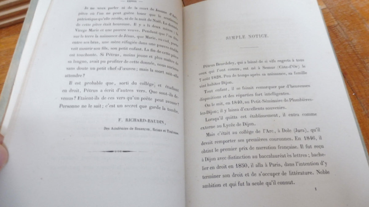 Quelques fleurs d'outre-tombe (Pétrus Beurdeley) 1866 DIJONNAIS RARE EO