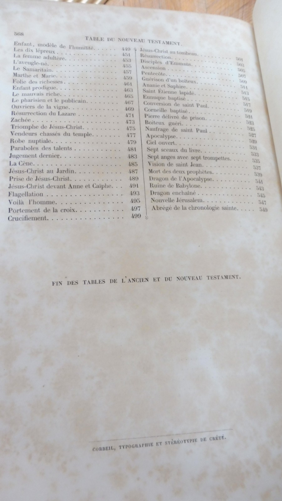 Bible de Royaumont. Histoire de l'Ancien et du Nouveau Testament 1854