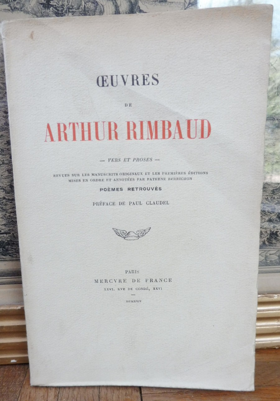 Oeuvres de Arthur Rimbaud 1924