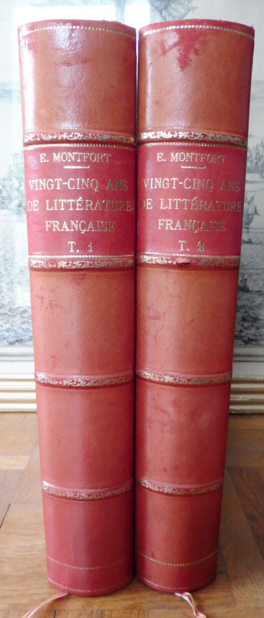 Vingt-cinq ans de littérature française (E. Montfort) s.d. 2/2 SIGNE NUMEROTE