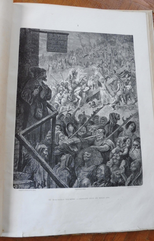 Le Juif errant (Pierre Dupont) 1862 IN FOLIO Illus. Gustave Doré