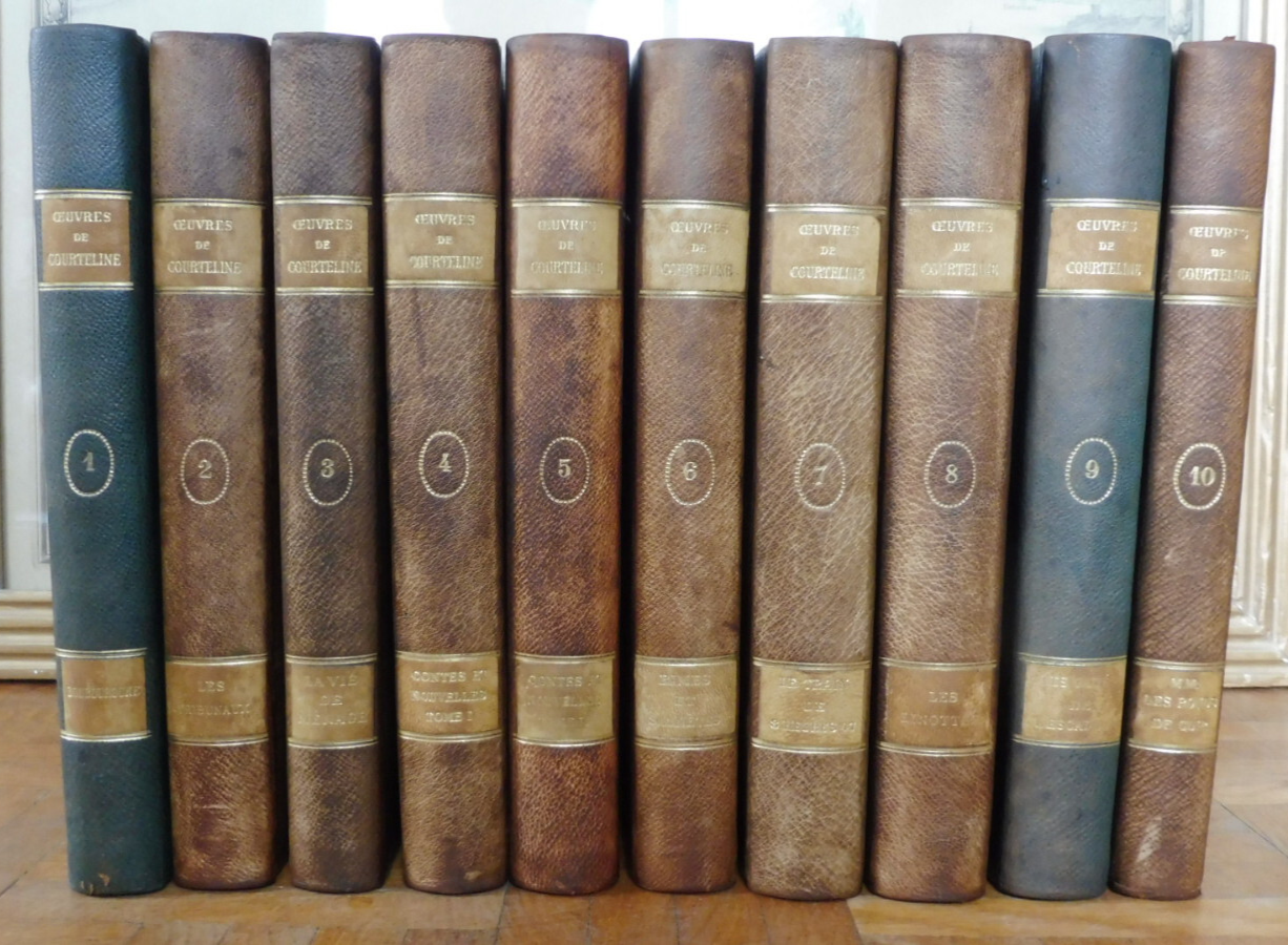 Oeuvres de Courteline 10 vol. illus. Dunoyer de Segonzac, Dignimont...