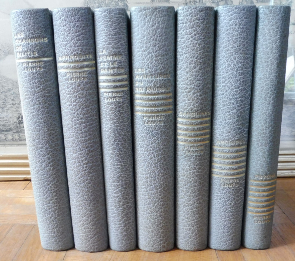 Oeuvres de Pierre Louys 1934 7 vol. illus. Lydis VELIN