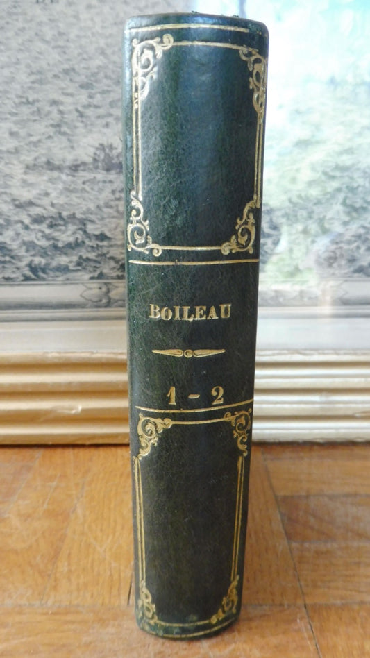 Oeuvres de Boileau 1829 2 tomes en 1 vol.