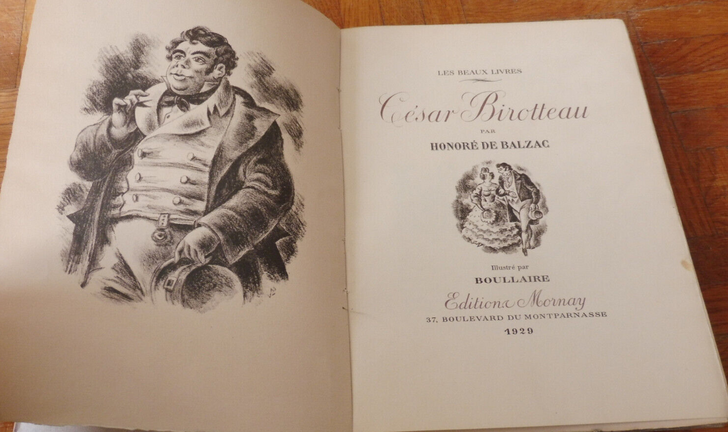 César Birotteau (Balzac) 1929 illus. Boullaire VELIN