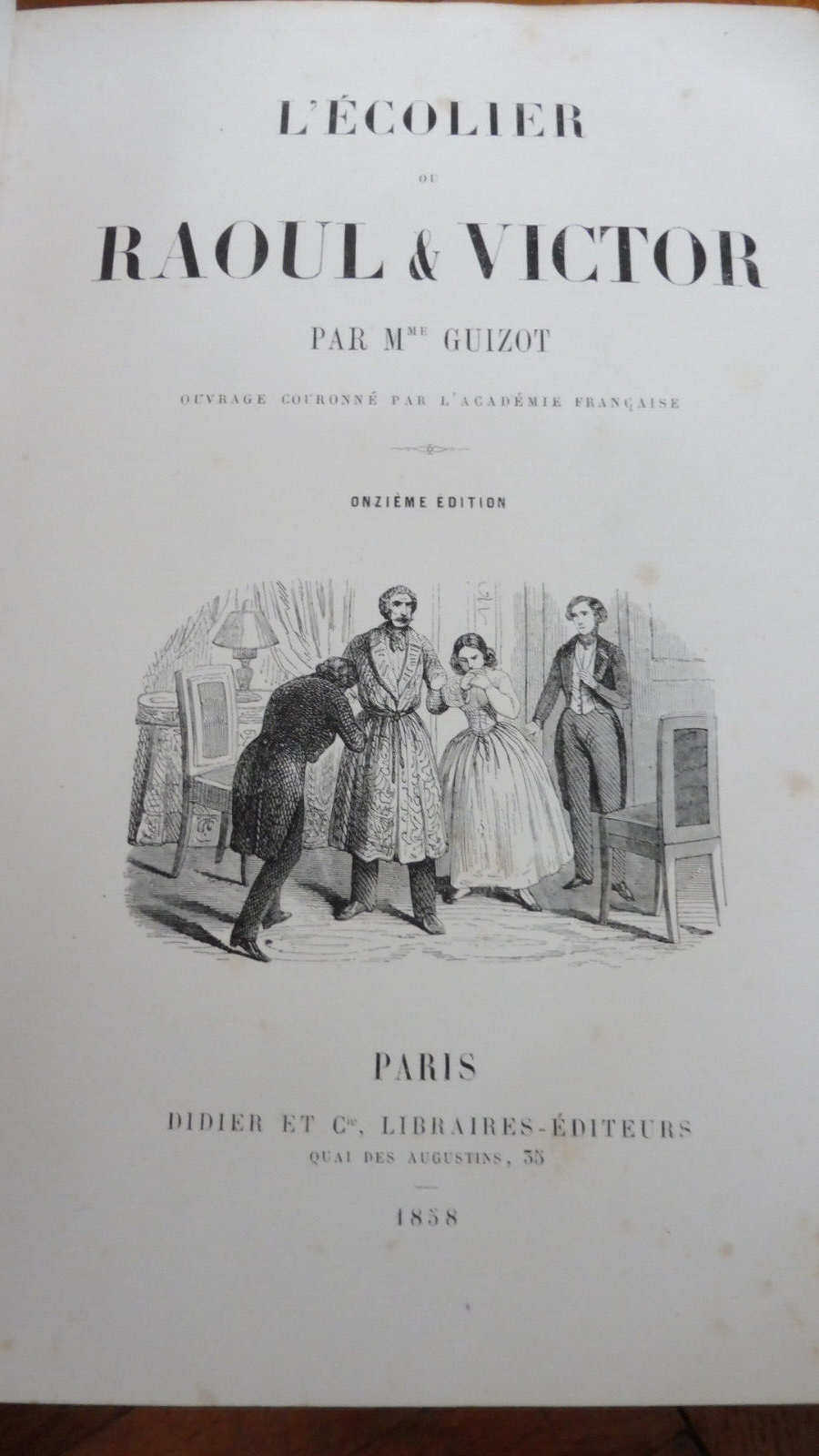 L'Ecolier ou Raoul et Victor (Mme. Guizot) 1858