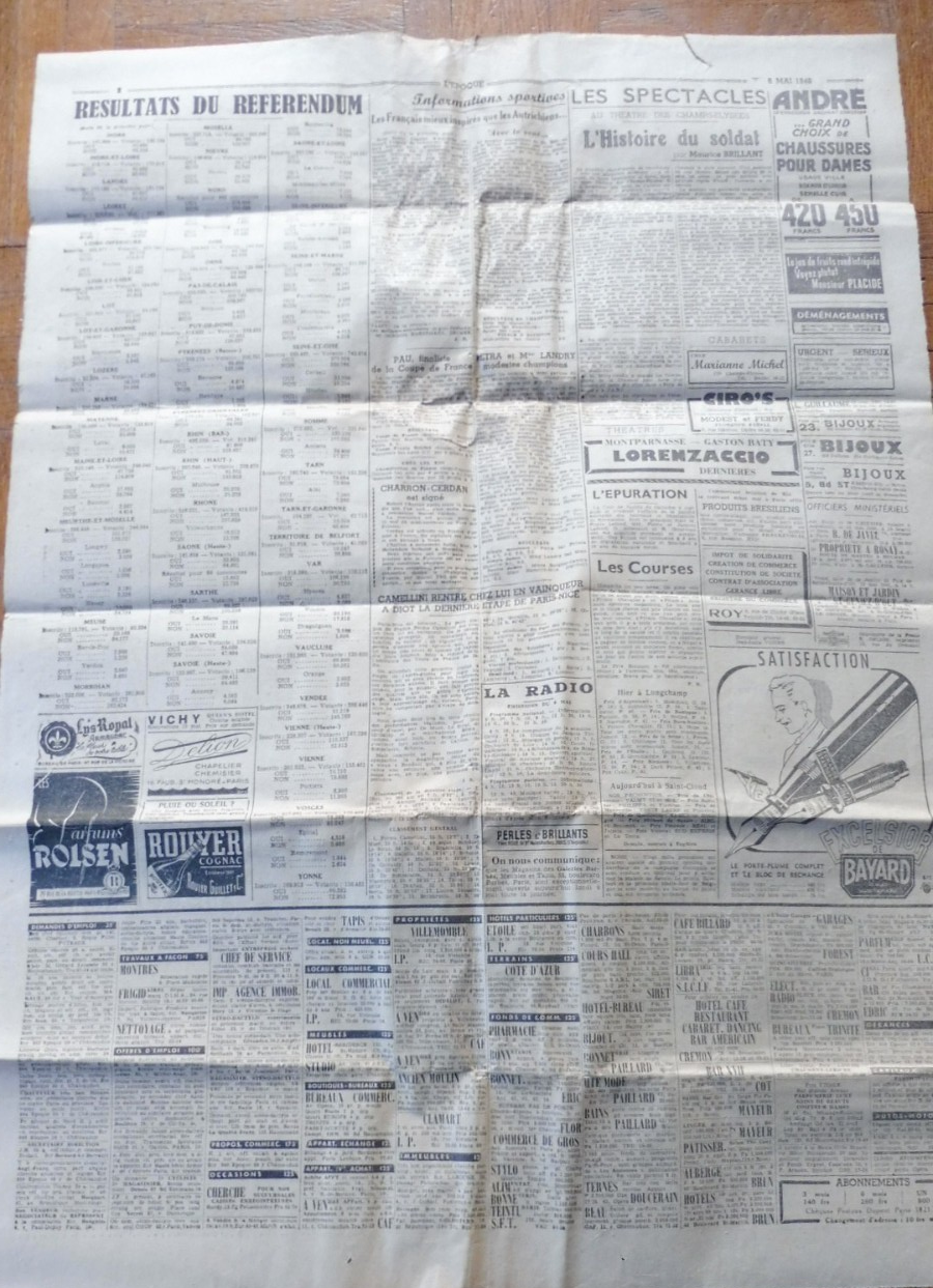 L'Epoque 6 mai 1946 ELECTIONS