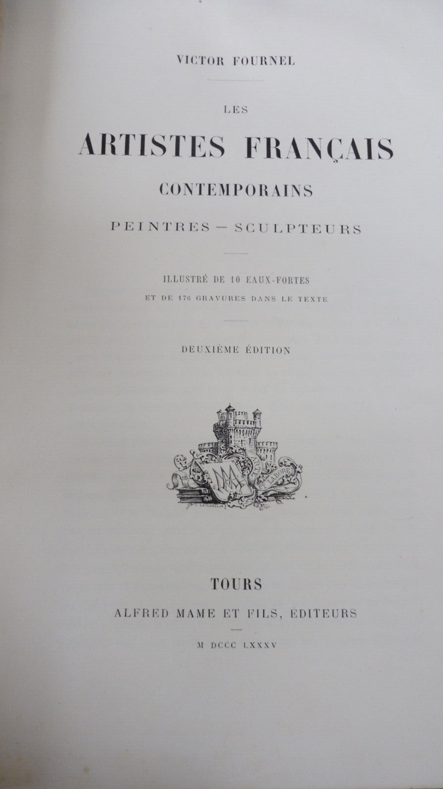 Les Artistes français contemporains (Victor Fournel) 1885