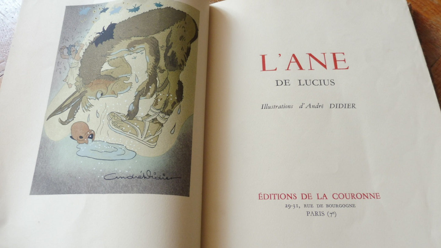 L'âne (Lucius) 1946 illus. Didier NUMEROTE VELIN