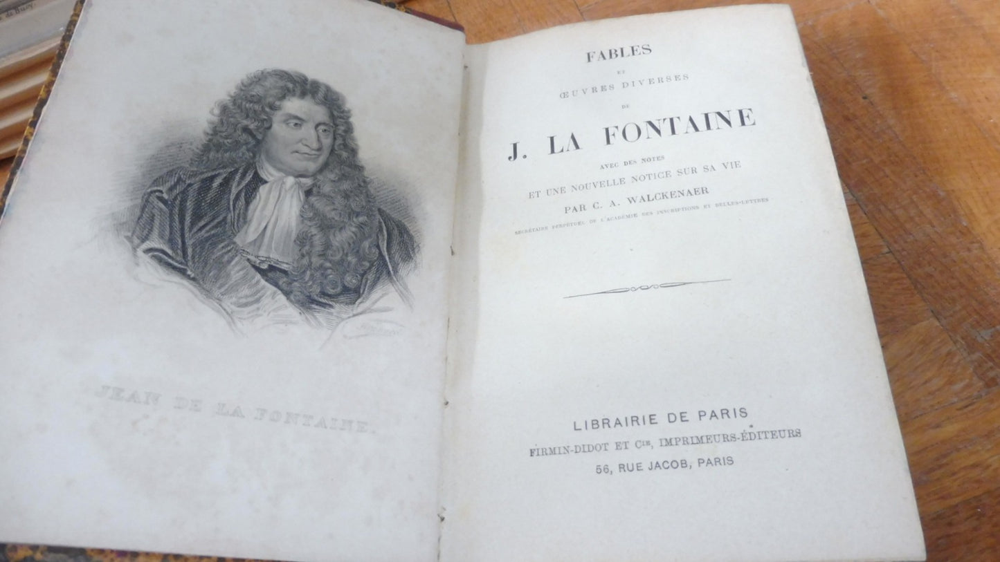 Fables et oeuvres de La Fontaine s.d.