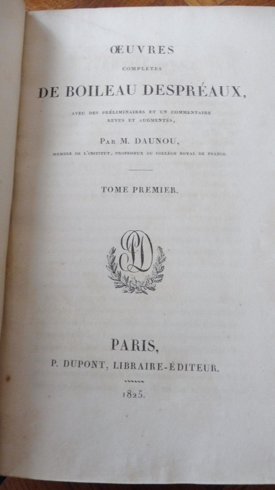 Oeuvres de Boileau Despréaux 1825 4/4
