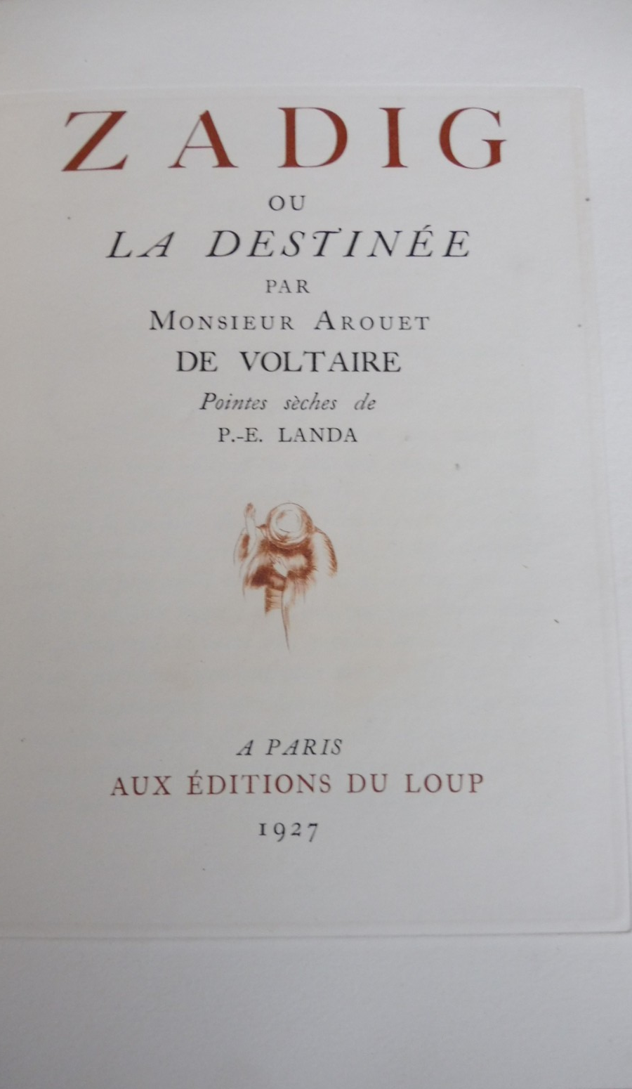 Zadig ou la destinée (Voltaire) 1927 illus. Landa VELIN