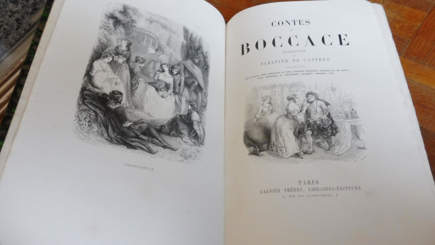 Contes de Boccace (Sabatier de Castres trad.) s.d. illus. Johannot, Grandville..