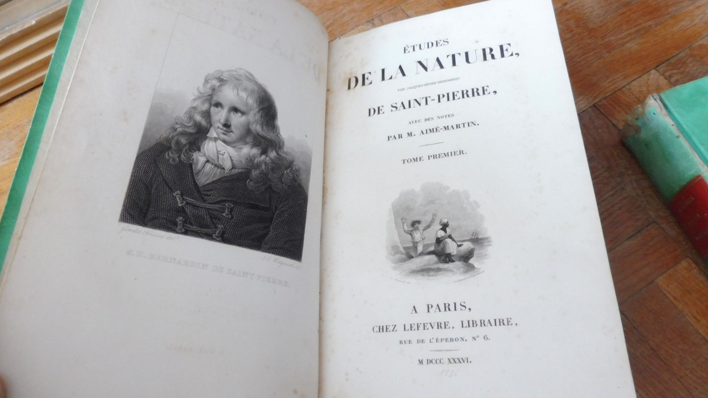 Etudes de la Nature + oeuvres (Bernardin de Saint-Pierre) 1836