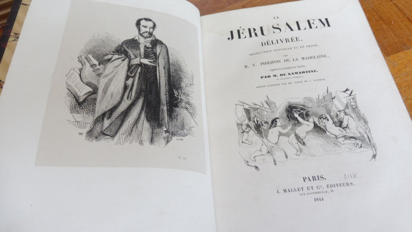 La Jérusalem délivrée (Le Tasse) 1844 illus. Baron et Nanteuil