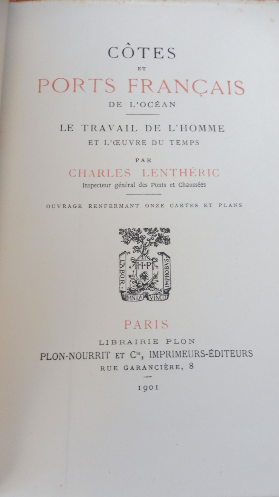 Côtes et ports français de l'océan (Charles Lenthéric) 1901
