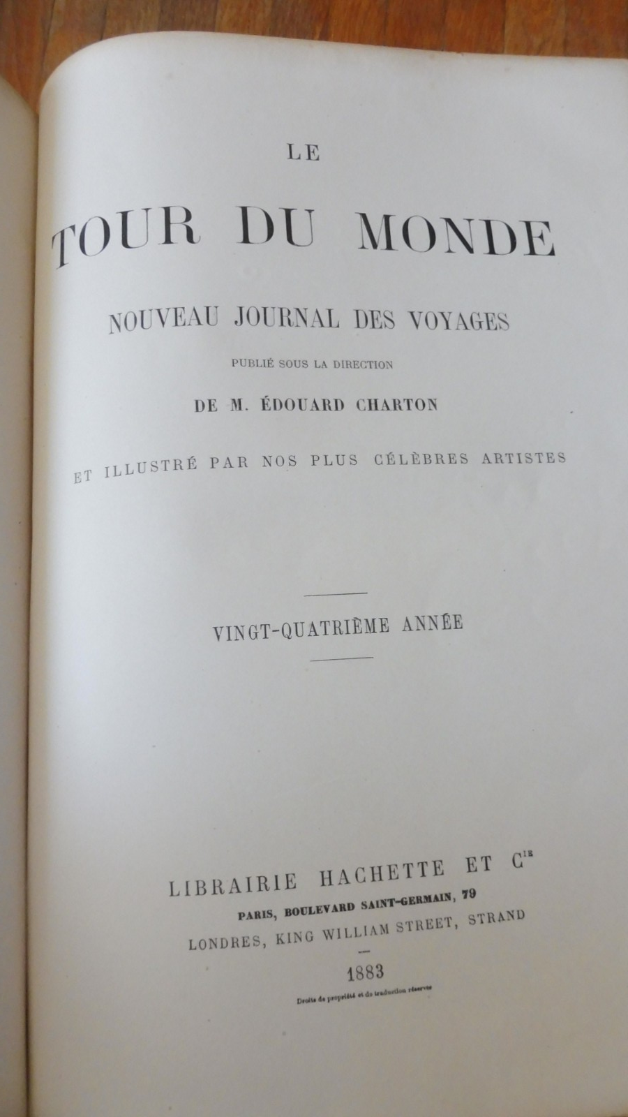 Le Tour du monde. Année 1883 (E. Charton) 1883 PERSE, NIGER, HIMALAYA...