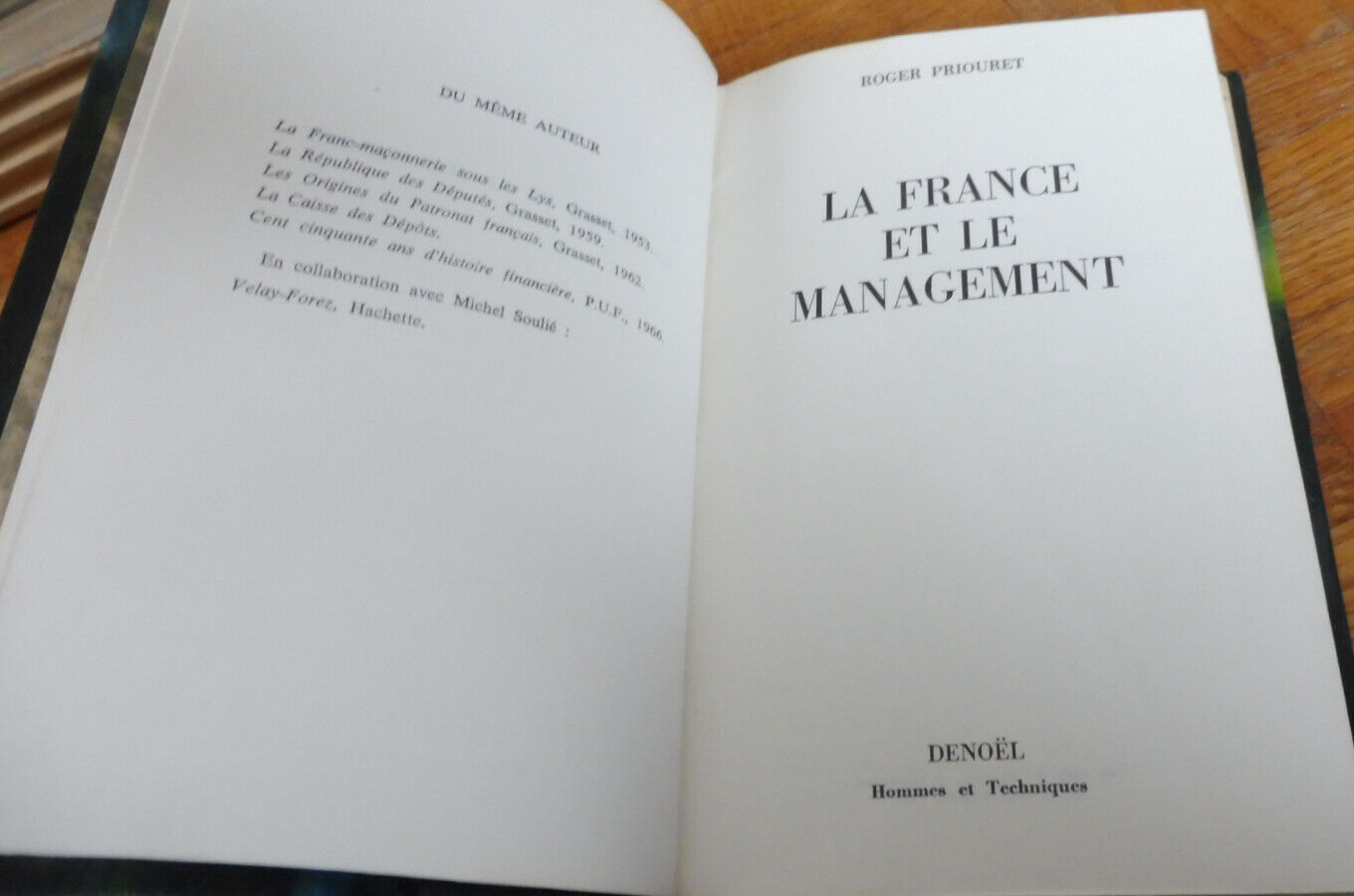 La France et le management (Roger Priouret) 1968