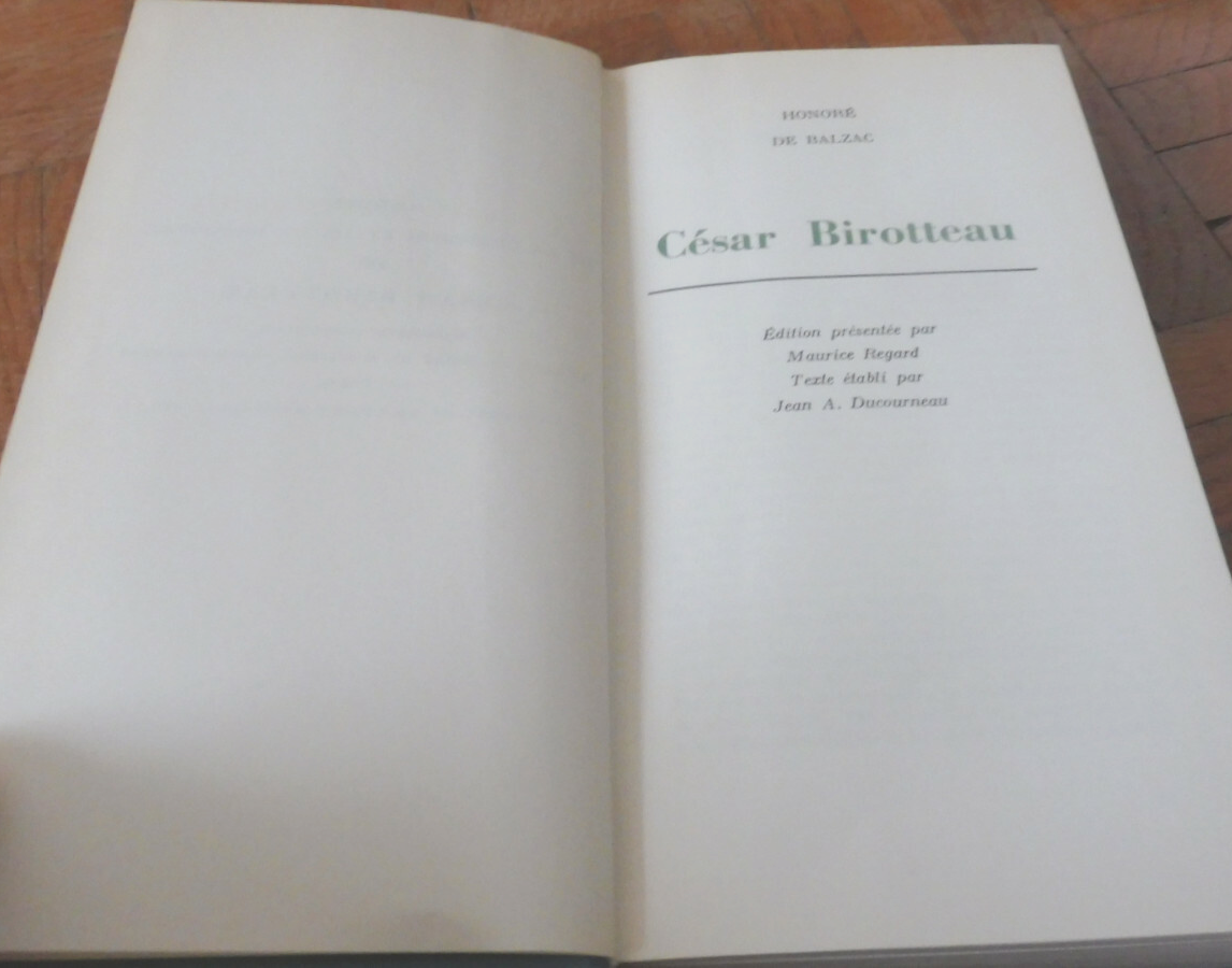 César Birotteau (Balzac) 1961
