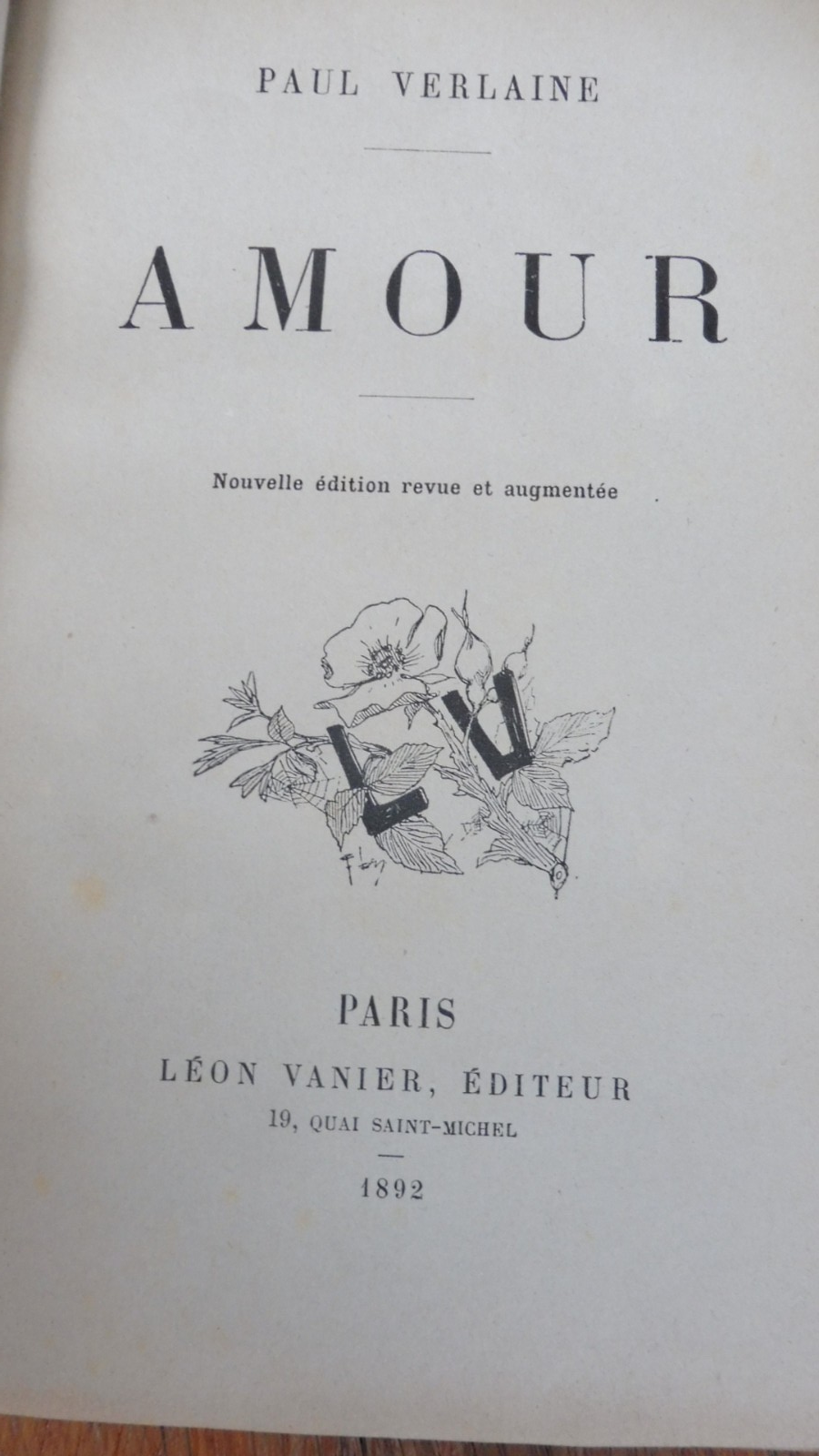 Amour (Paul Verlaine) 1892