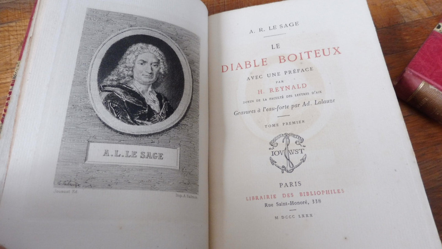 Le Diable boiteux (Le Sage) 1880 2/2 gavures Lalauze