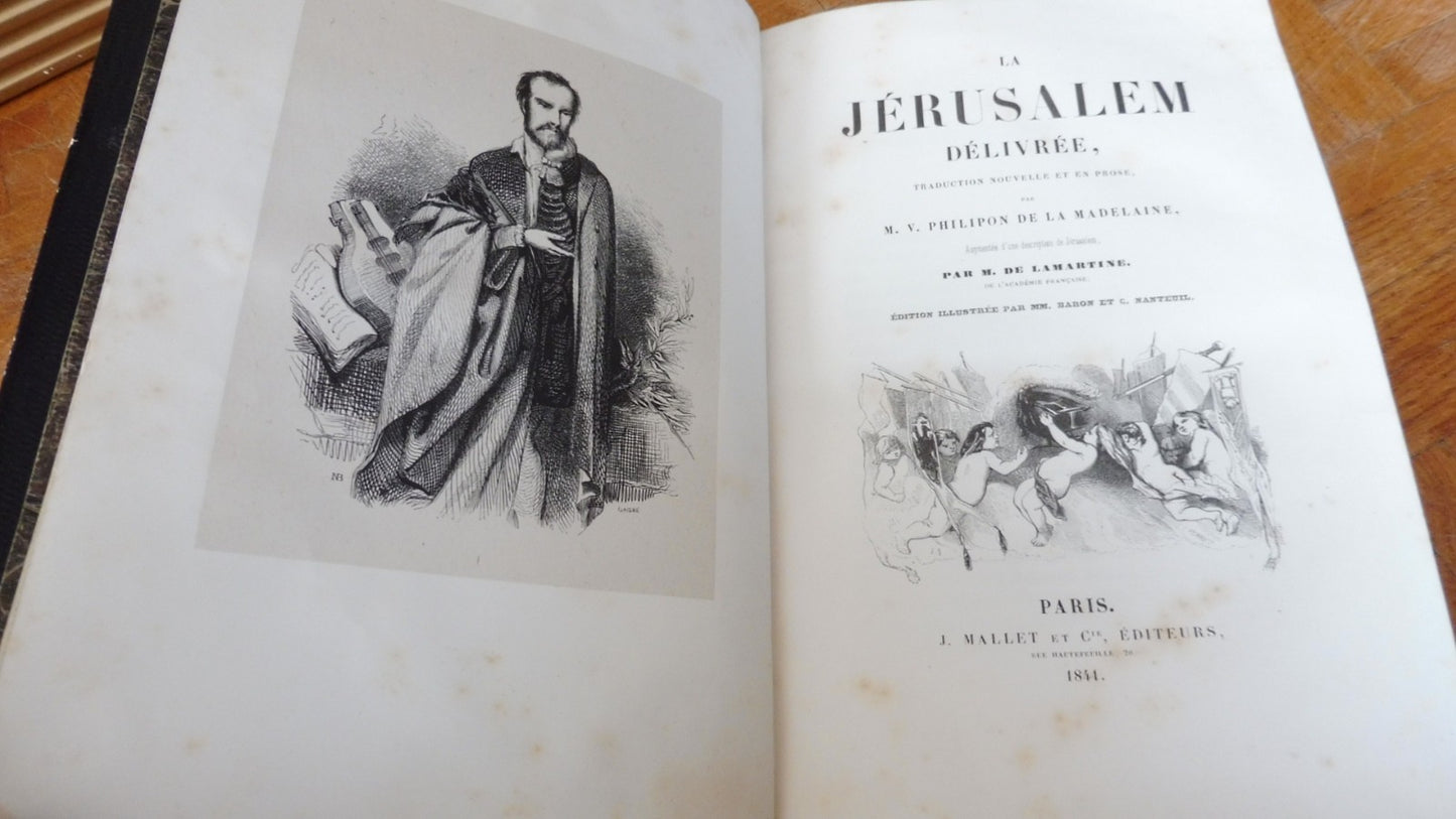 La Jérusalem délivrée (Philipon De La Madelaine) 1844 illus. Baron...