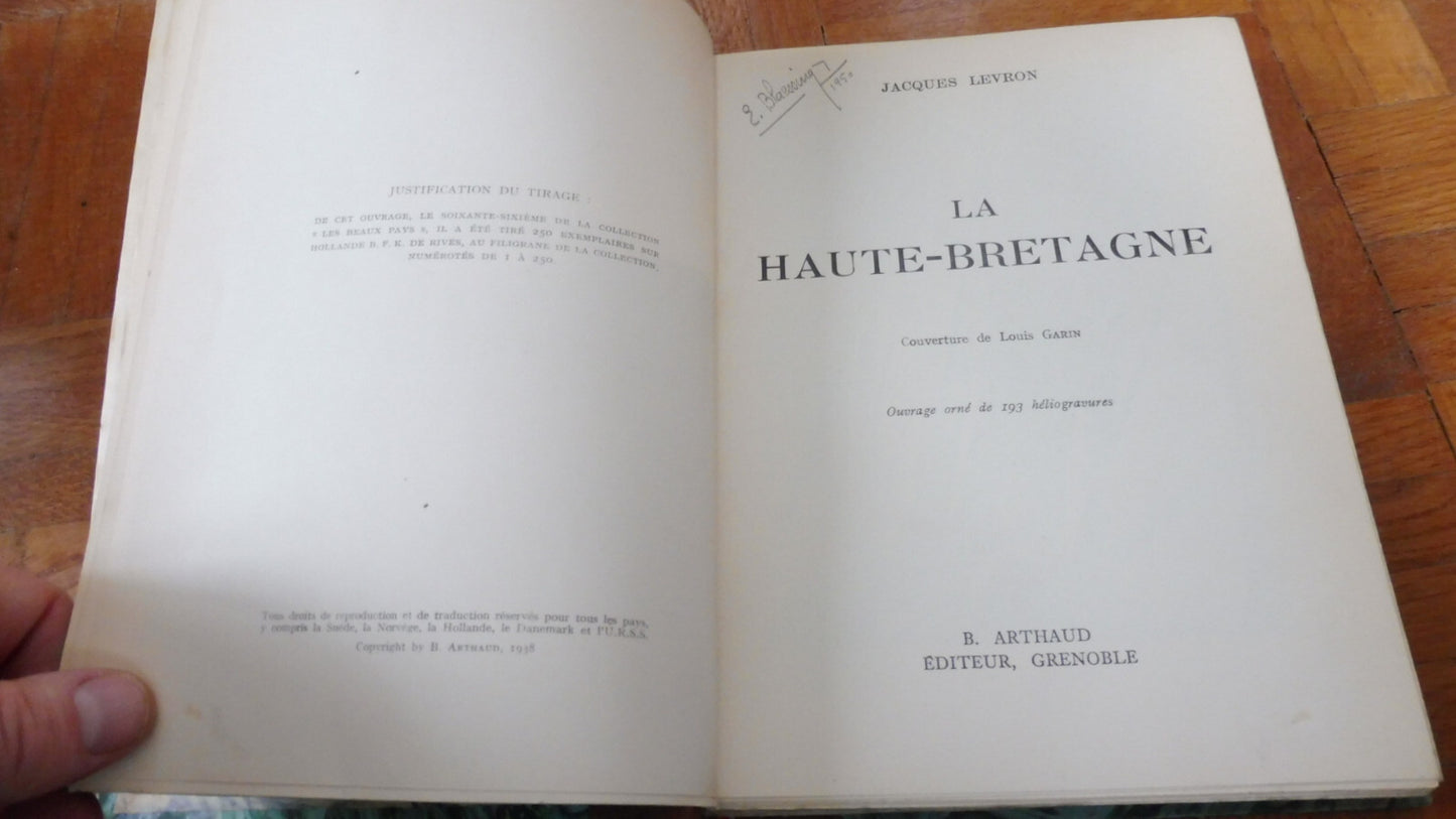 La Haute Bretagne (Jacques Levron) 1938