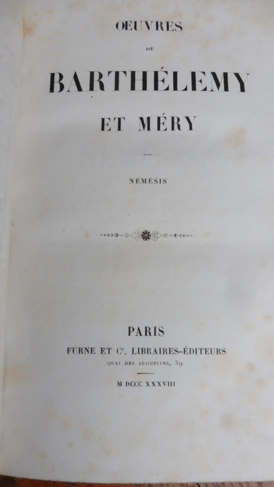 Némésis (Barthélémy et Méry) 1838