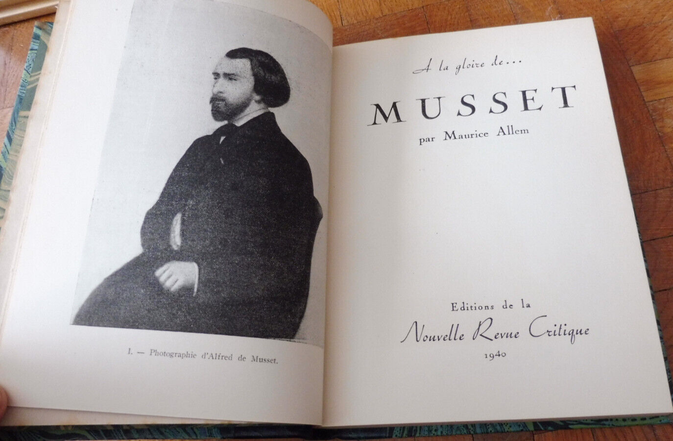 A la gloire de Musset (Maurice Allem) 1940