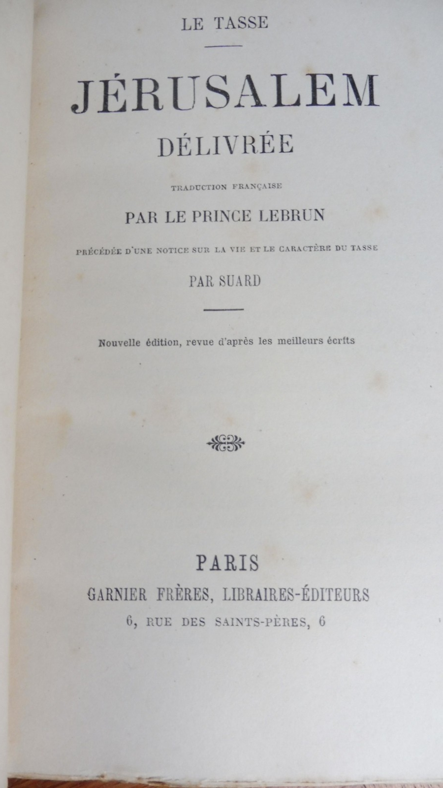 Jérusalem délivrée (Le Tasse) s.d.
