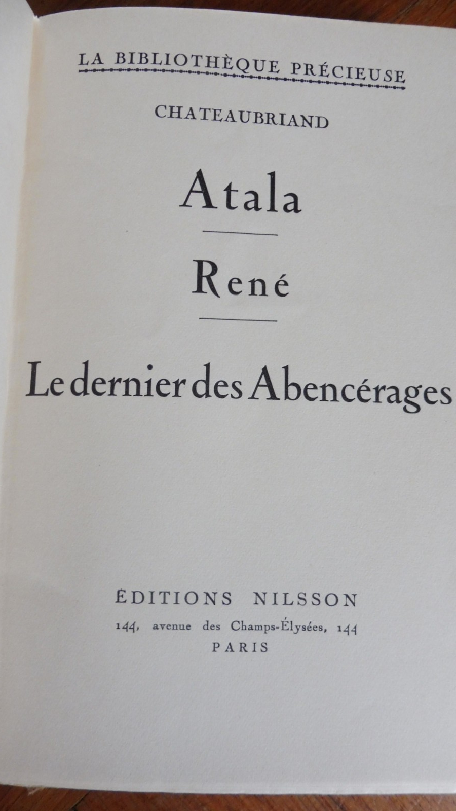 Atala, René, Le Dernier des Abencérage (Chateaubriand) s.d. illus. D'Ainex