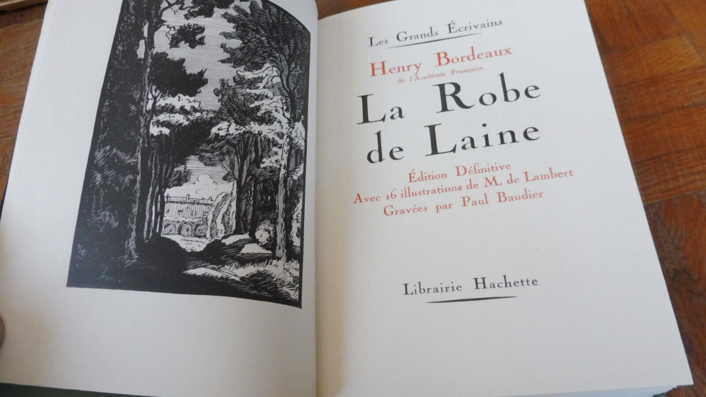 La Robe de laine (Henry Bordeaux) 1929 illus. De Lambert VELIN
