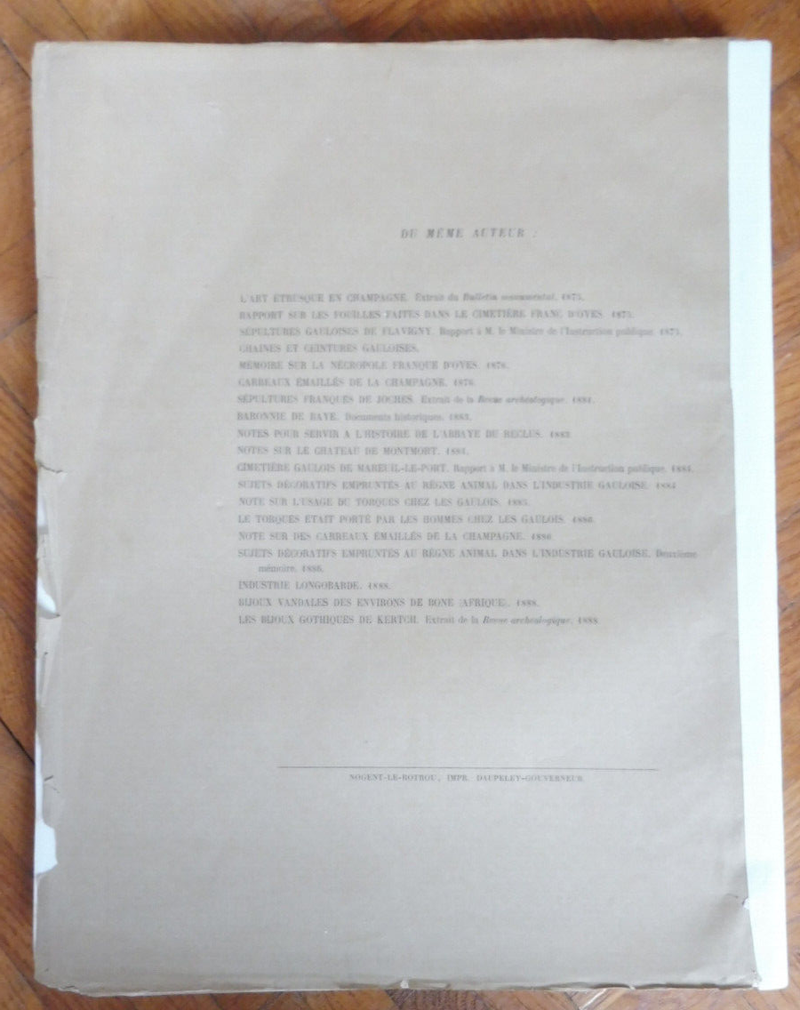 Etudes archéologiques. Industrie anglo-saxonne (Baron De Baye) 1889