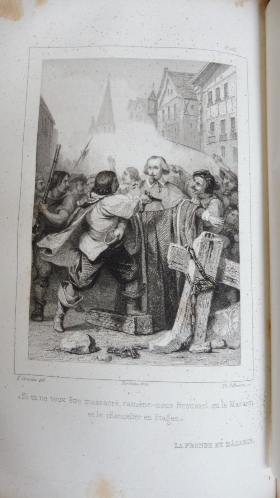 La Fronde et Mazarin (M. Todière) 1852