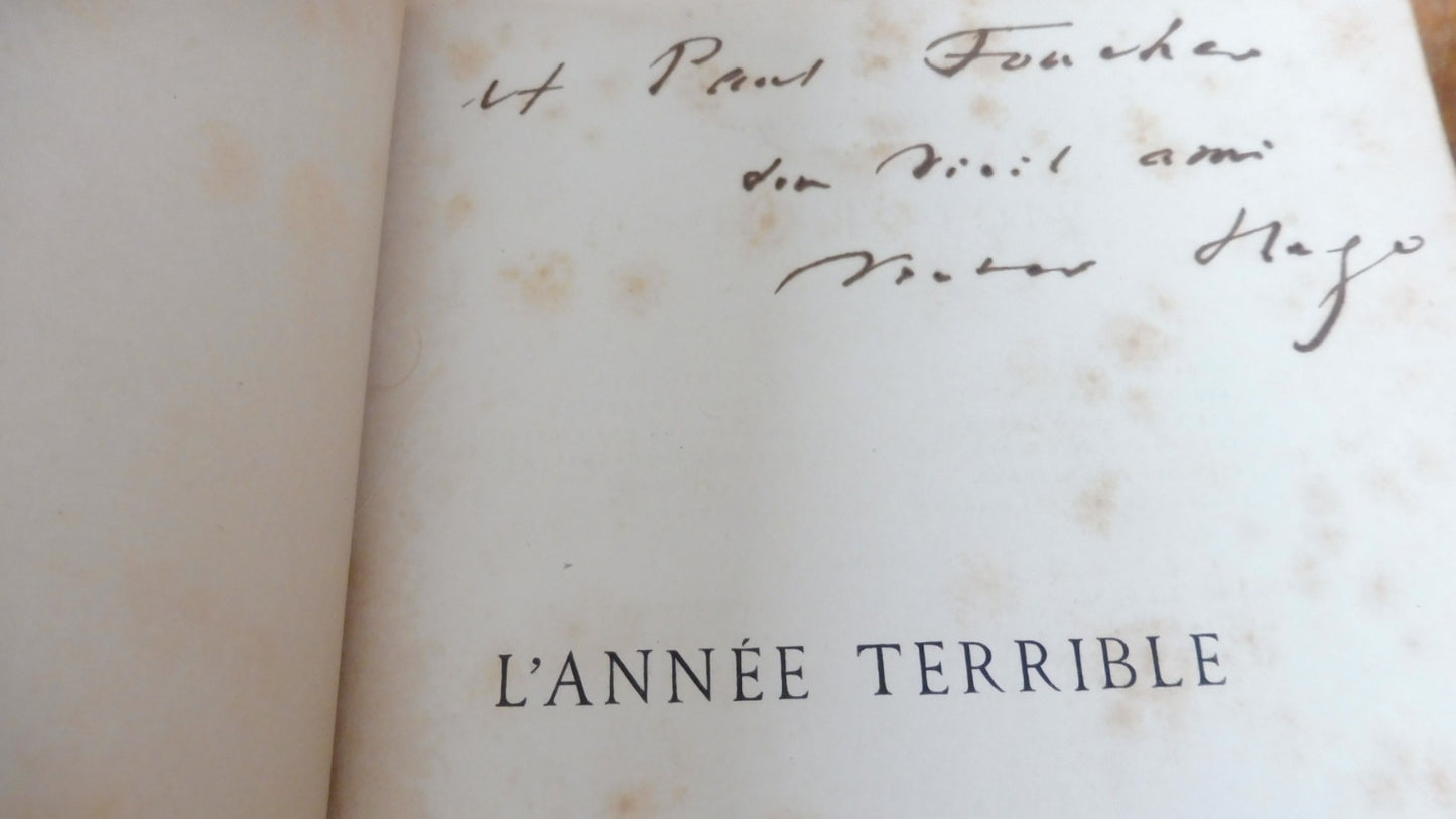 L'Année terrible (Victor Hugo) 1872 EO ENVOI