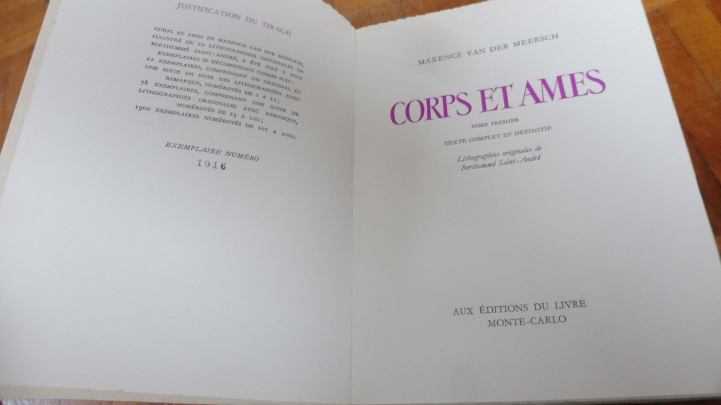 Corps et âmes (Maxence Van Der Meersch) 1948 2/2 illus. Saint-André