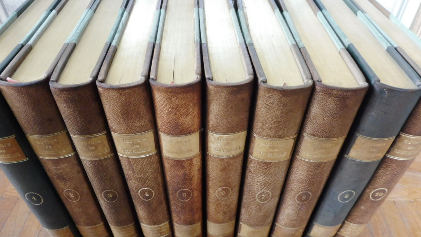 Oeuvres de Courteline 10 vol. illus. Dunoyer de Segonzac, Dignimont...