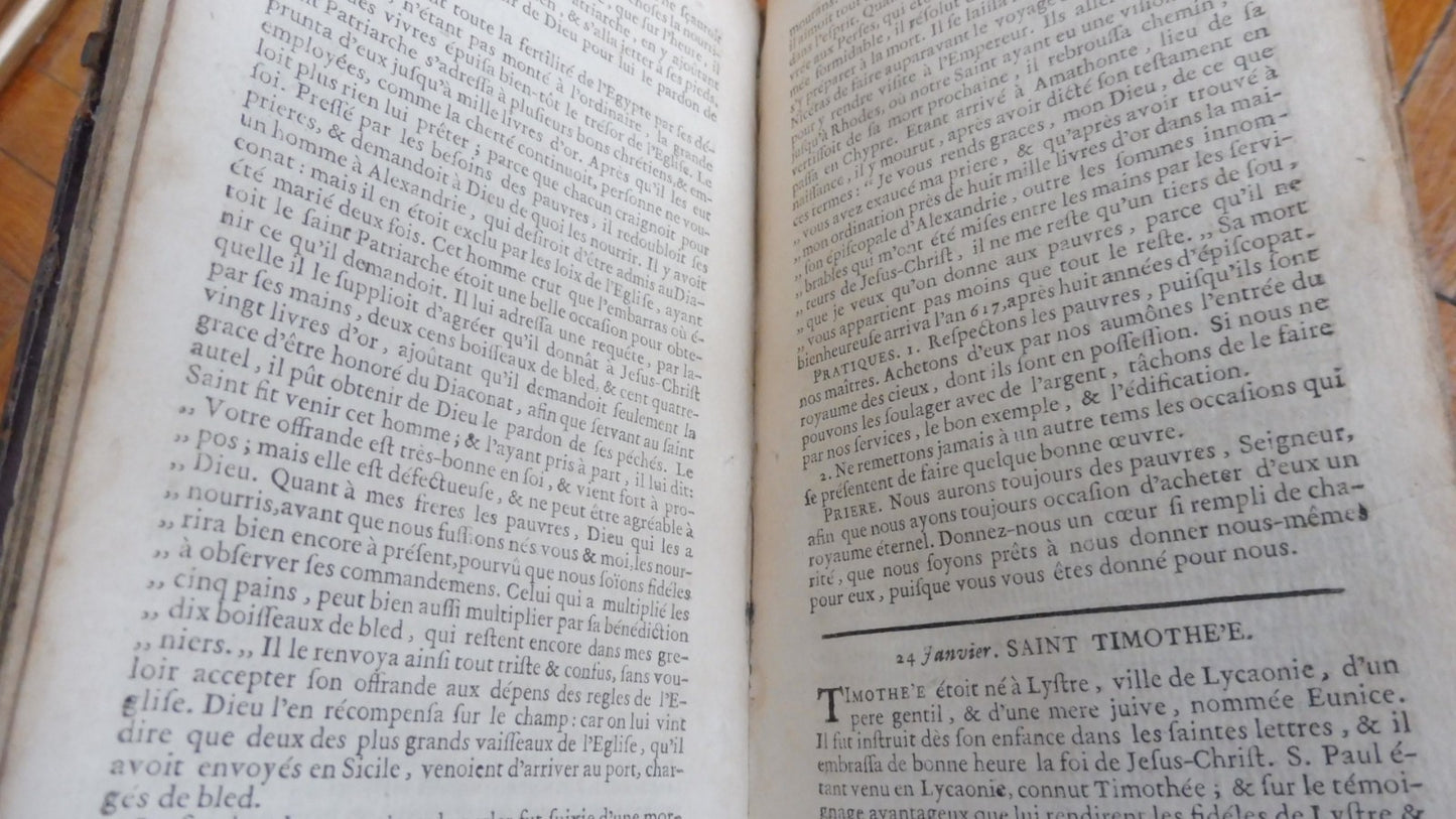 Les Vies des saints pour tous les jours de l'année 1737