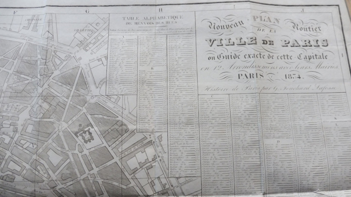 Histoire de Paris. Atlas (G. Touchard-Lafosse) 1834
