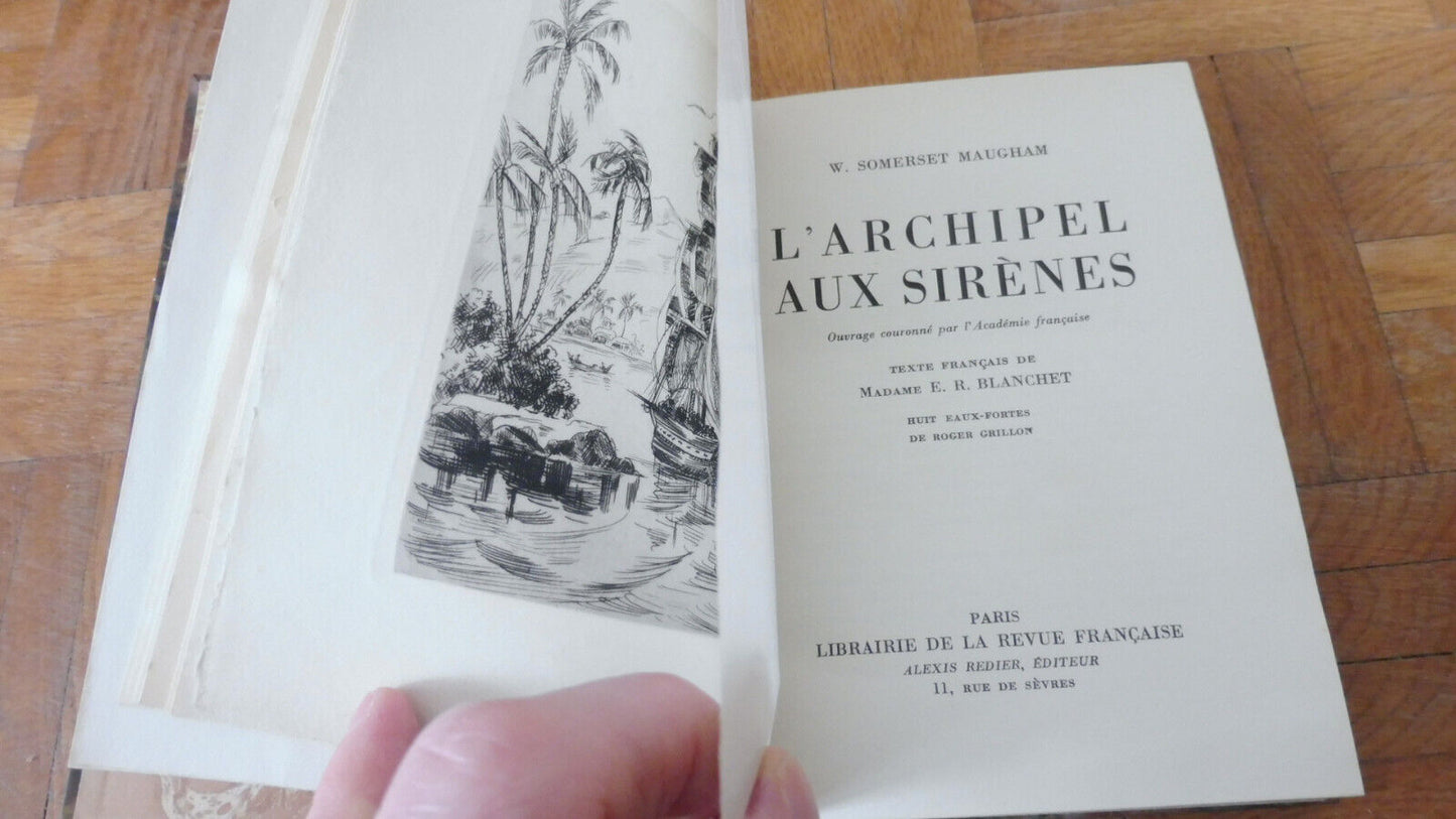L'Archipel aux sirènes (Somerset Maugham) s.d. illus. Grillon VELIN NUMEROTE