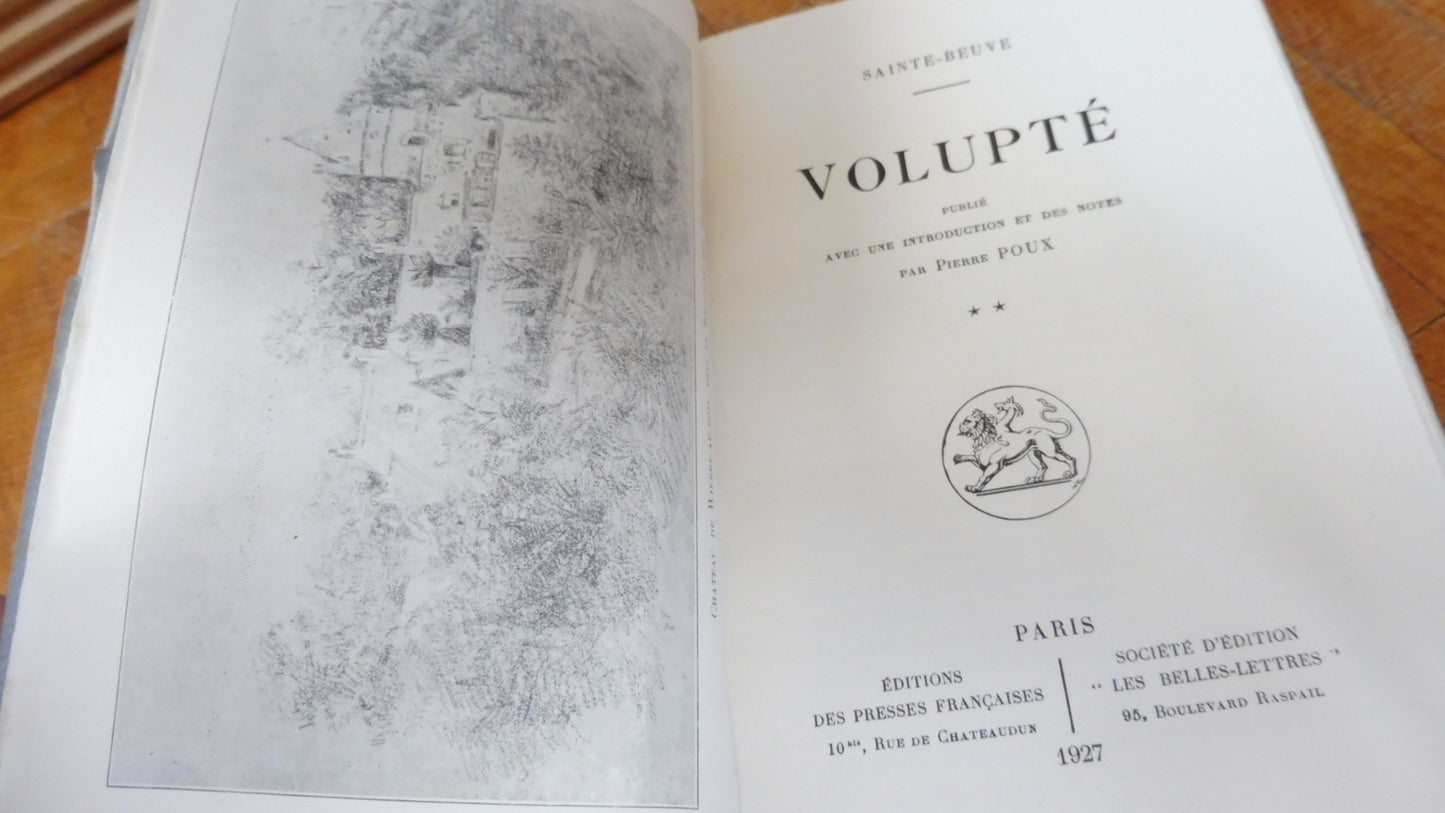 Volupté (Sainte-Beuve) 1927 2/2