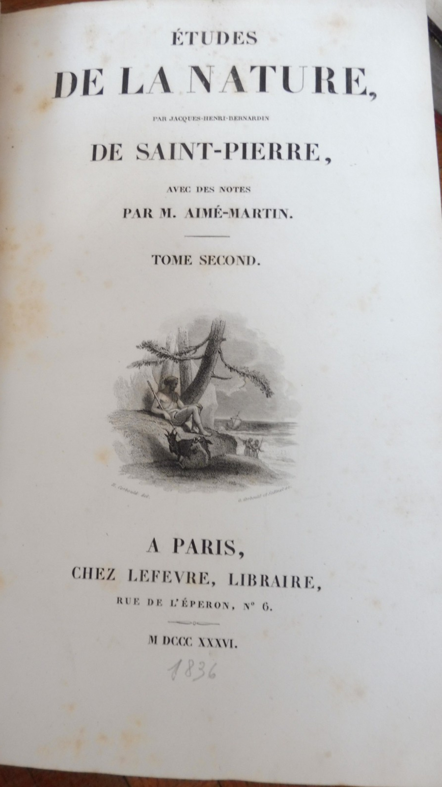 Etudes de la Nature + oeuvres (Bernardin de Saint-Pierre) 1836