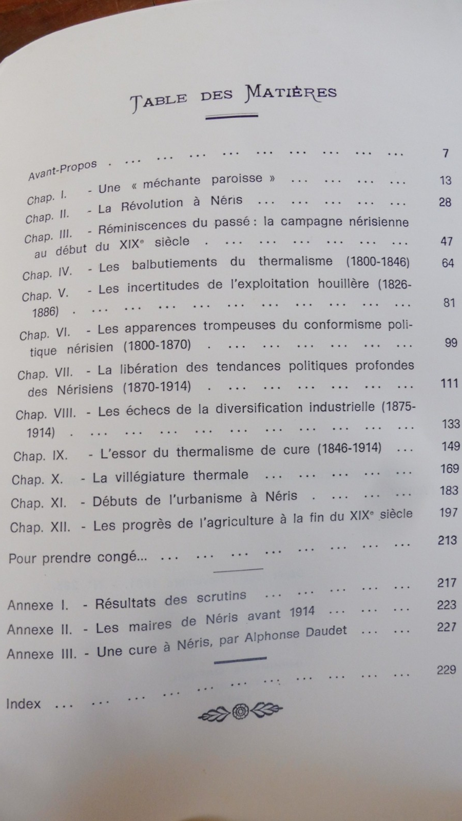 Néris les Bains de 1789 à 1914 (François Delooz) 1981