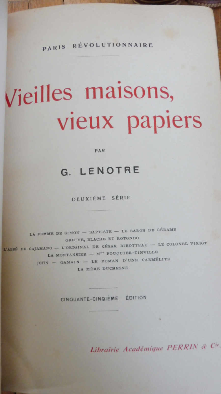 Vieilles maisons. Vieux papiers (George Lenotre) 1902 4/4